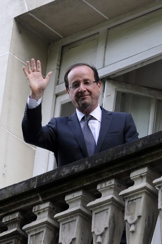 El recién elegido presidente francés.