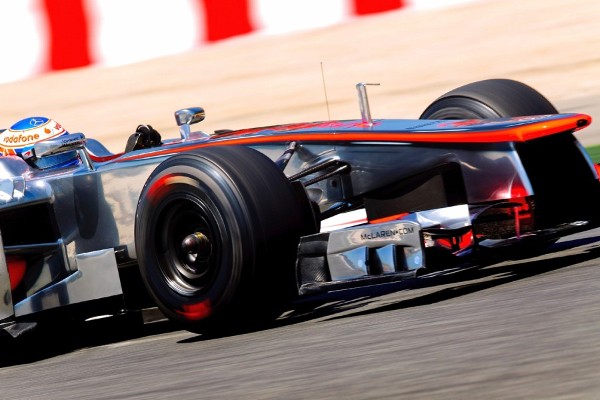 El piloto británico de la escudería McLaren Mercedes, Jenson Button.