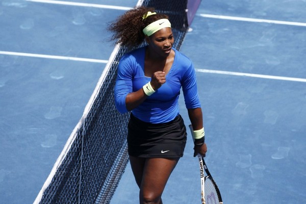La tenista estadounidense Serena Williams tras ganar en su partido ante la rusa Maria Sharapova.