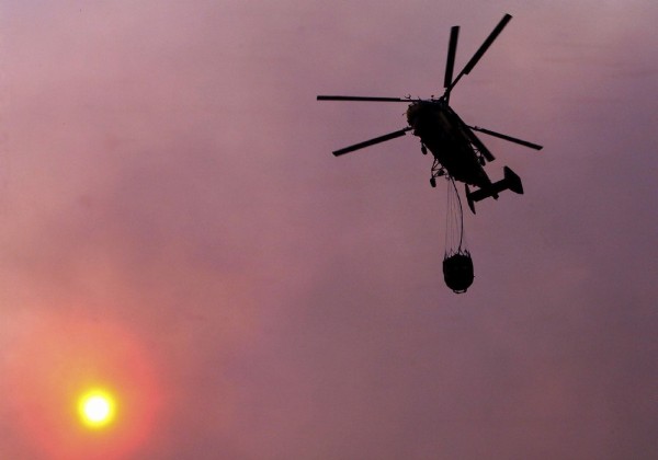 Un helicóptero de extinción de incendios.