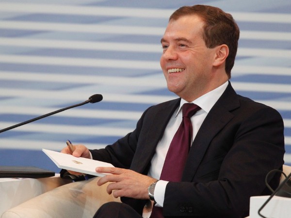 El primer ministro de Rusia, Dmitri Medvédev.