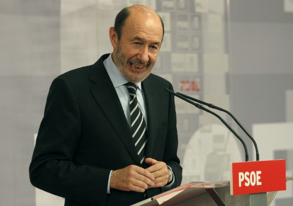El secretario general del PSOE, Alfredo Pérez Rubalcaba. 
