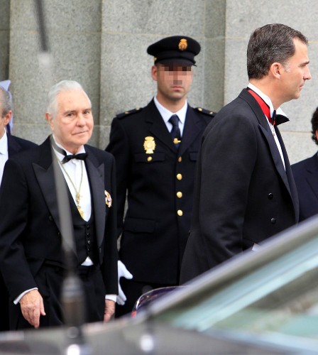 El príncipe de Asturias y el presidente del Tribunal Supremo y del Consejo General del Poder Judicial (CGPJ), Carlos Dívar.