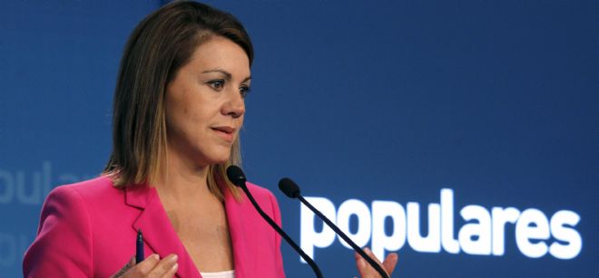 La secretaria general del PP, María Dolores Cospedal.