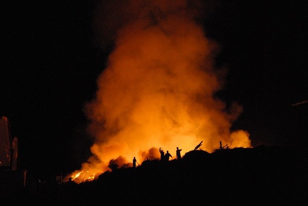 Imagen del incendio registrado en las últimas horas en La Gomera.