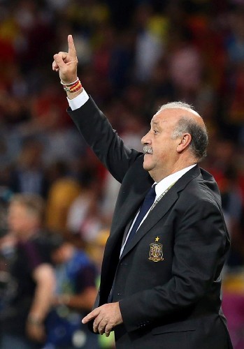 El entrenador de la selección española de fútbol Vicente del Bosque.