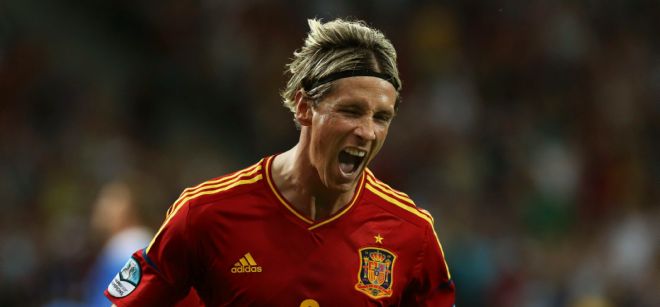 El jugador de la selección española de fútbol Fernando Torres.