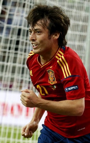 El centrocampista español David Silva. 