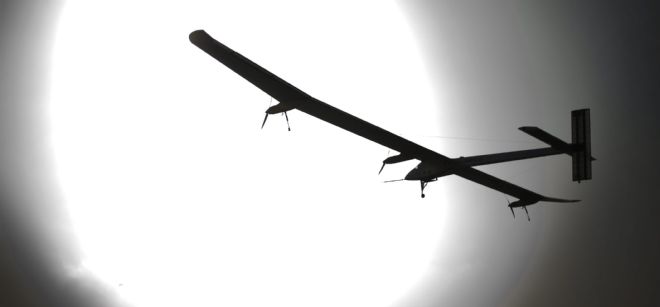 El Solar Impulse en vuelo.