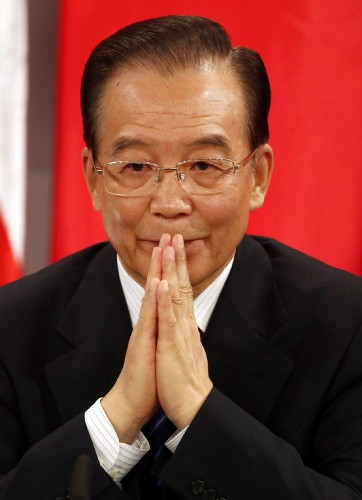 El primer ministro de la República Popular China, Wen Jiabao.