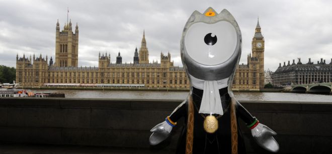 Wenlock, mascota de los Juegos Olímpicos Londres 2012.