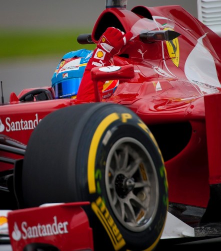 El piloto español de Fórmula Uno, Fernando Alonso de Ferrari.