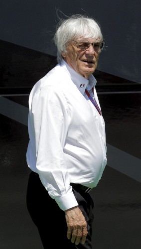 El magnate de la Formula 1, Bernie Ecclestone.