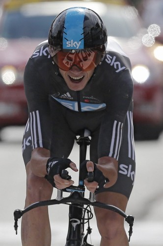 El ciclista británico Christopher Froome, del equipo Sky procycling.