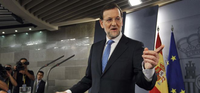 El presidente del Gobierno, Mariano Rajoy, durante la conferencia de prensa.