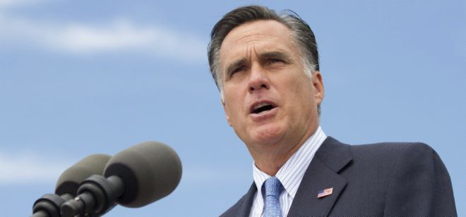 El candidato presidencial republicano Mitt Romney.
