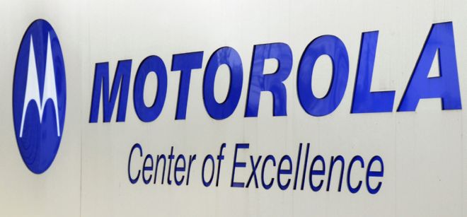 Foto de archivo del 27 de abril de 2007 que muestra un logo de la empresa Motorola en Flensburg, Alemania.