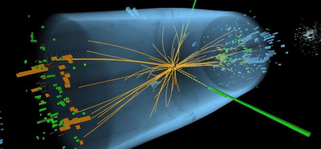 Imagen de la partícula Bosón de Higgs.