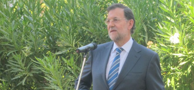 El presidente del Gobierno, Mariano Rajoy en Marivent.