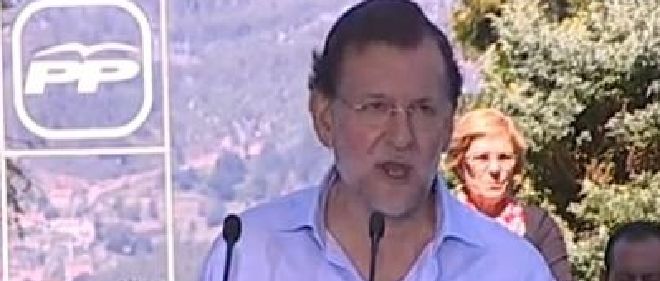 Rajoy en el inicio de la Campaña gallega a las elecciones. 