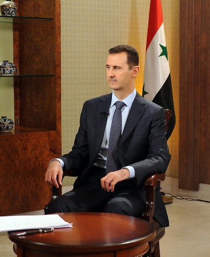 Fotografía cedida por la Agencia Siria Árabe de Noticias (SANA) del presidente sirio, Bachar al Asad.