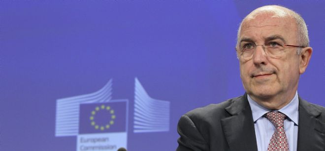 El vicepresidente de la Comisión Europea y comisario de Competencia, Joaquín Almunia.