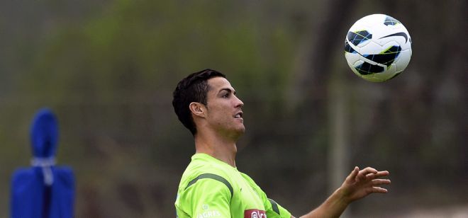 El delantero internacional luso del Real Madrid Cristiano Ronaldo.