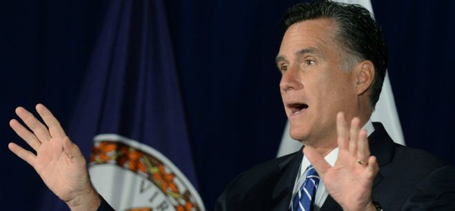 El candidato republicano a la presidencia, Mitt Romney.