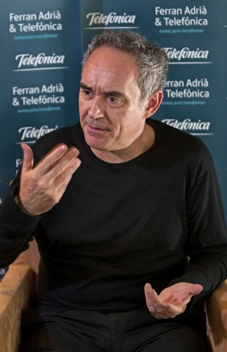 El cocinero Ferran Adría.