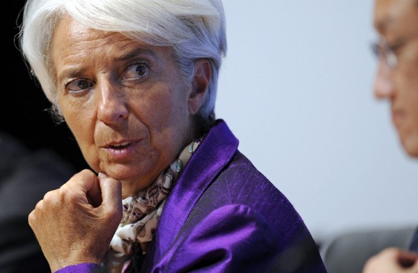 La directora gerente del Fondo Monetario Internacional. 