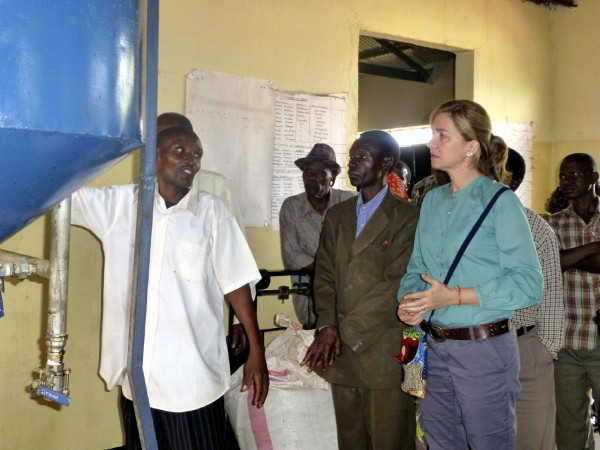 La infanta Cristina durante la visita a Tanzania.