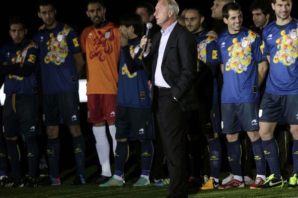 El seleccionador de Cataluña, el holandés Johan Cruyff.