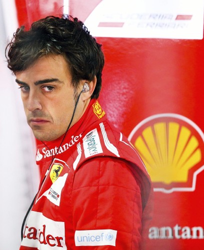 El piloto español de Fórmula Uno de la escudería Ferrari, Fernando Alonso.