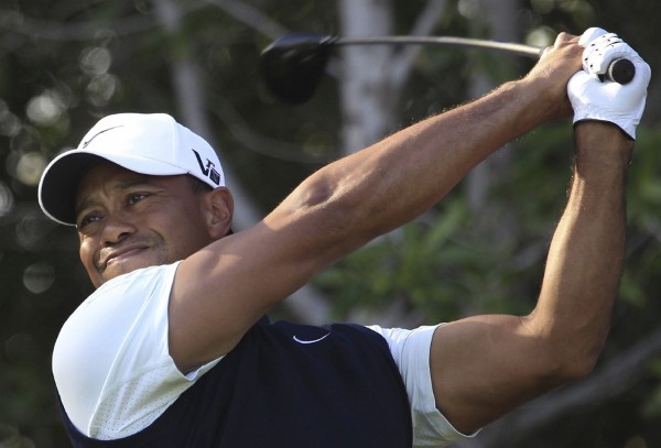 El golfista estadounidense Tiger Woods, durante el torneo de Abu Dabi.
