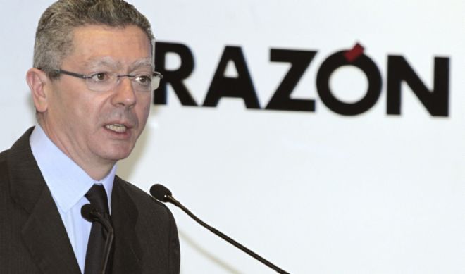 El ministro de Justicia, Alberto Ruiz Gallardón, intervino en un foro organizado por La Razón.