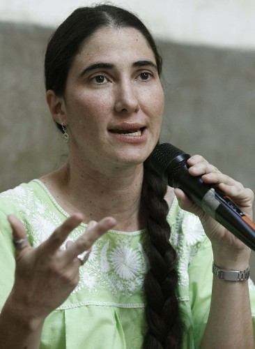 La bloguera y activista cubana Yoani Sánchez.