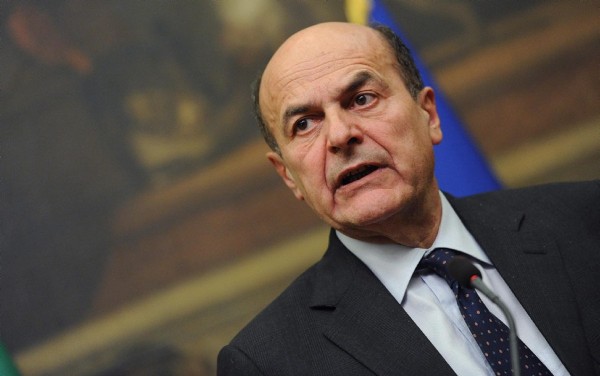 El líder de la coalición de centroizquierda, Pierluigi Bersani.