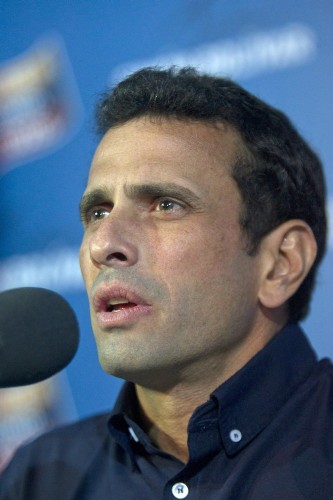 El líder opositor venezolano, Henrique Capriles.