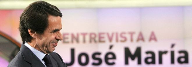El expresidente del Gobierno José María Aznar, hoy.