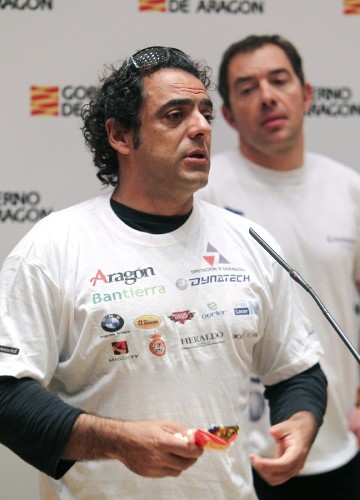 El montañero aragonés Carlos Pauner (i).