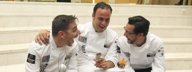 Los cocineros Jordi Roca (i), Angel León (c) y Quique Dacosta.