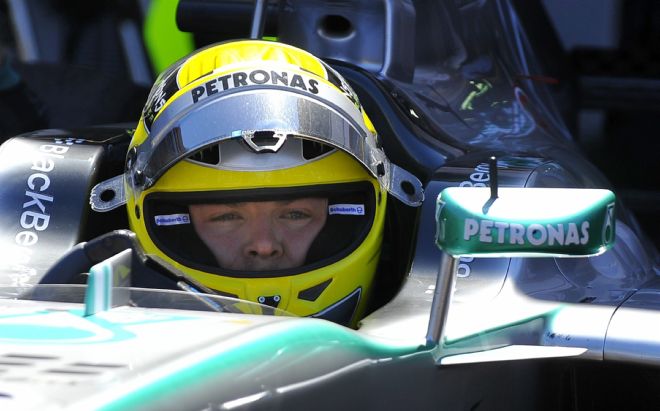 El piloto alemán de la escudería Mercedes AMG,Nico Rosberg.