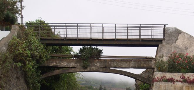 Puente de Las Agüitas, en la zona alta de San Juan de la Rambla.