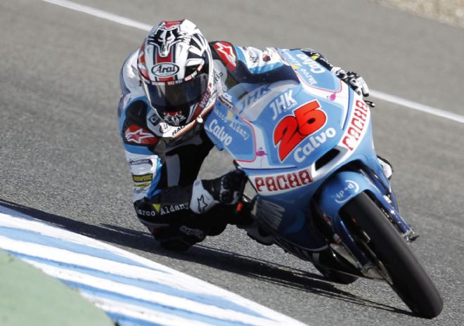 El piloto español de Moto3 Maverick Viñales, Team Calvo.