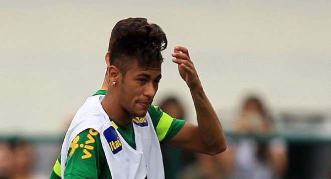 El jugador de Brasil y nueva adquisición del Barcelona, Neymar.