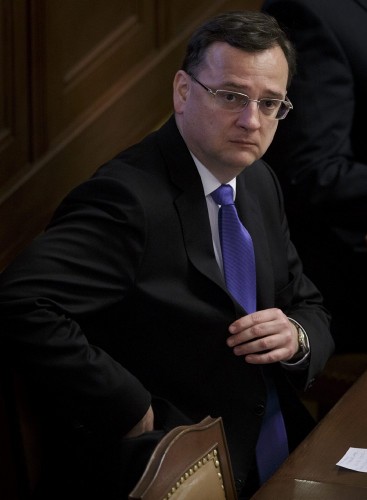 El primer ministro checo, Petr Necas,.