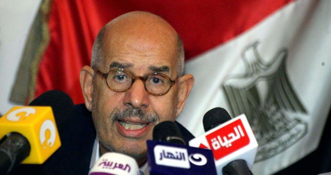 El premio nobel de la paz Mohammed El-Baradei.