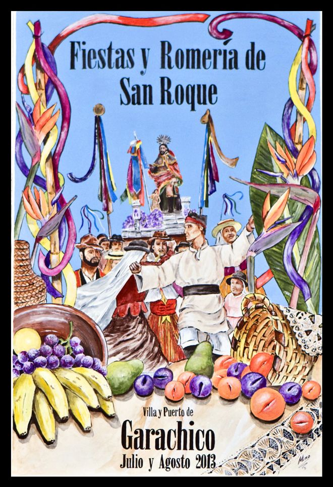 Cartel de las Fiestas de San Roque 2013.