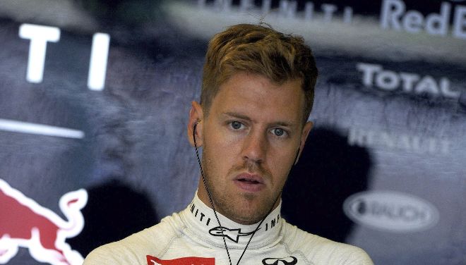El piloto alemán de Fórmula Uno, Sebastian Vettel, del equipo Red Bull.