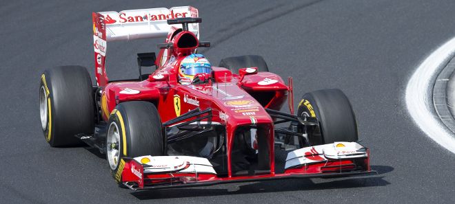 El piloto español de Fórmula Uno, Fernando Alonso, del equipo Ferrari.